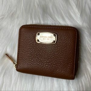 Michael Kors Tan Zip Around Wallet